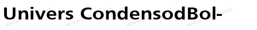 Univers CondensodBol字体转换